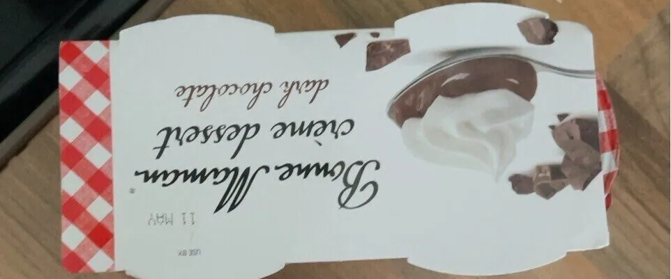 Dark chocolate crème dessert