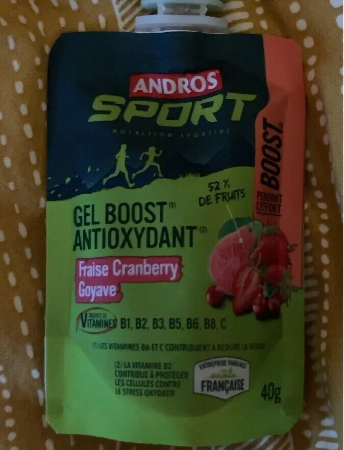 Gel Boost Antioxydant Fraise Cranberry Goyave
