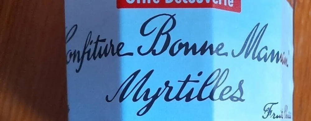Confiture bonne maman myrtilles