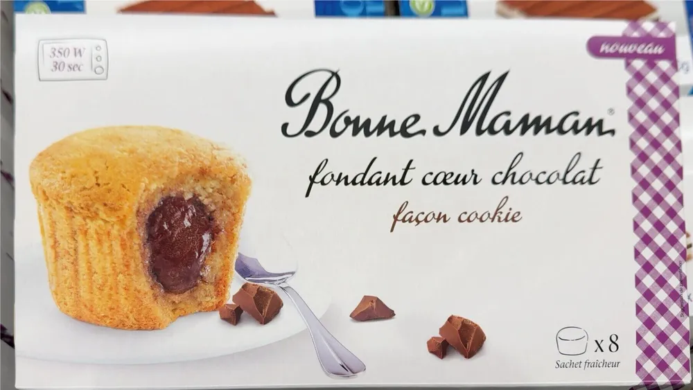 Fondant cœur chocolat façon cookie