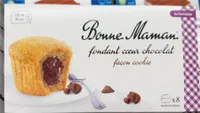 Fondant cœur chocolat façon cookie