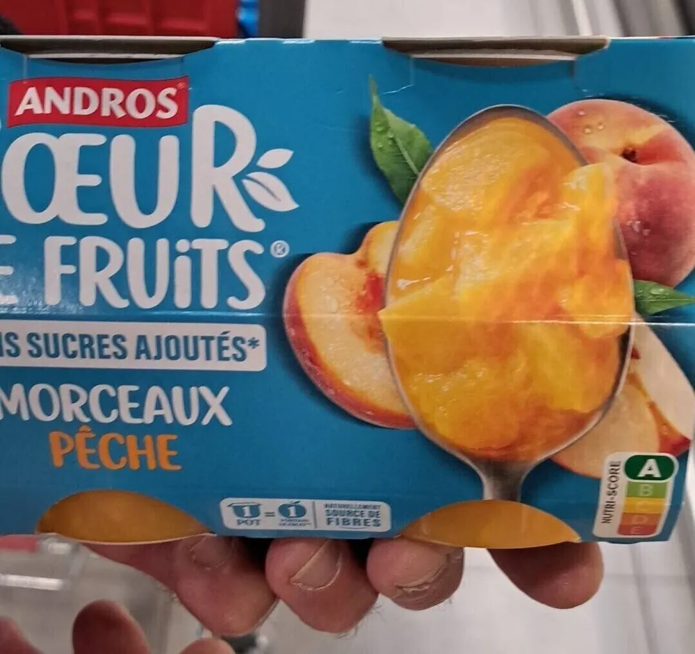 CŒUR DE FRUITS MORCEAUX PÊCHE