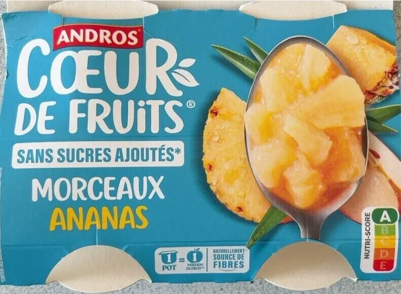 Cœur De Fruit Morceaux Ananas
