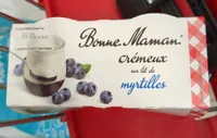 Crémeux sur lit de myrtilles