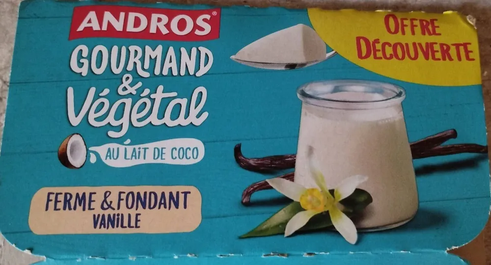 GOURMAND & VÉGÉTAL AU LAIT DE COCO FERME & FONDANT VANILLE