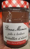 Pate à tartiner noisettes et cacao riz croustillant