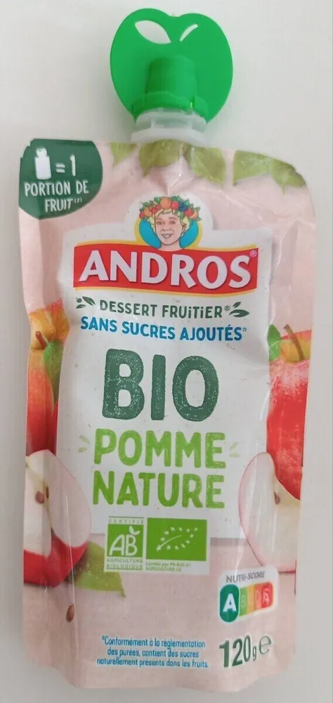 Compote bio pomme nature