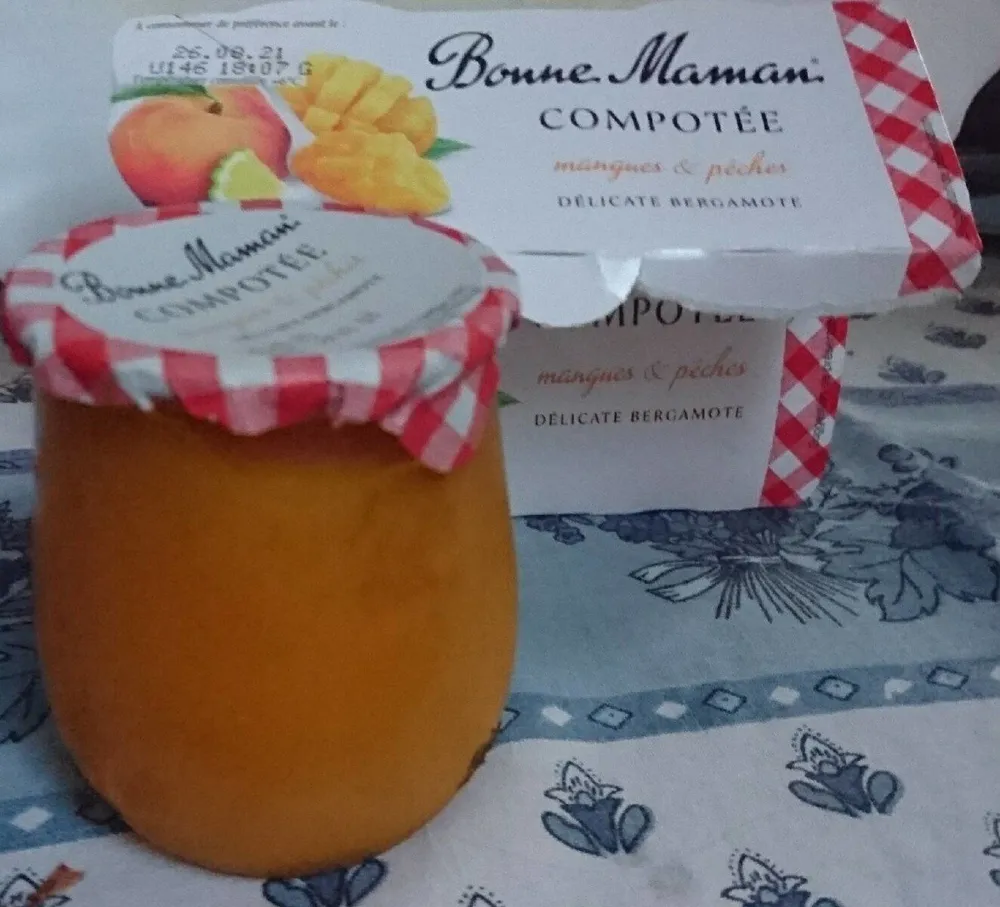Compotée mangue et pêche