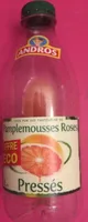 Jus de pamplemousses roses pressés