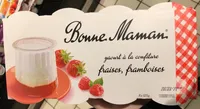 Yaourt à la confiture fraises, framboises