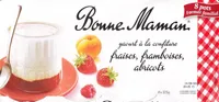 Yaourt à la confiture (fraises, framboises, abricots) 8 pots