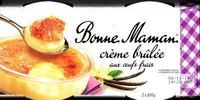 Crème brûlée aux œufs frais
