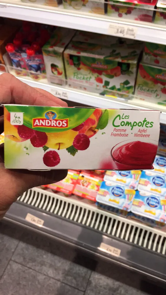 Andros Les compotes Pomme Framboise