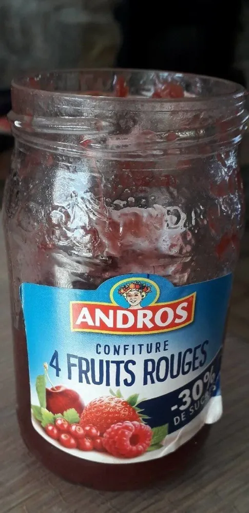 Confiture allégée 4 fruits rouges
