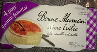 Crème brûlée à la vanille naturelle