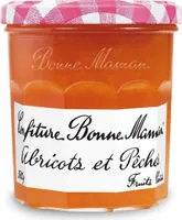 Bonne Maman - Apricot and Peach French Jam, 13oz (370g) Jar