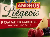 Dessert pomme framboise sur coulis de cassis Liégeois les 8 pots de 100 gr