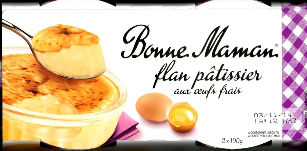 Flan pâtissier aux œufs frais