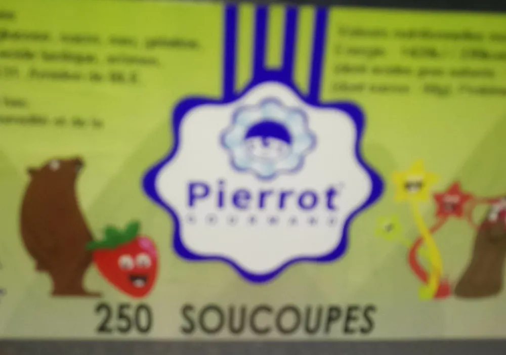 Confiserie gélifiée aromatisée- soucoupes