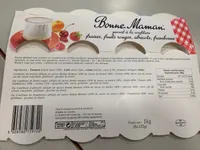 Bonne maman fraise fruits rouges abricot framboise