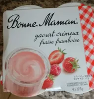 Yaourt crémeux fraise framboise