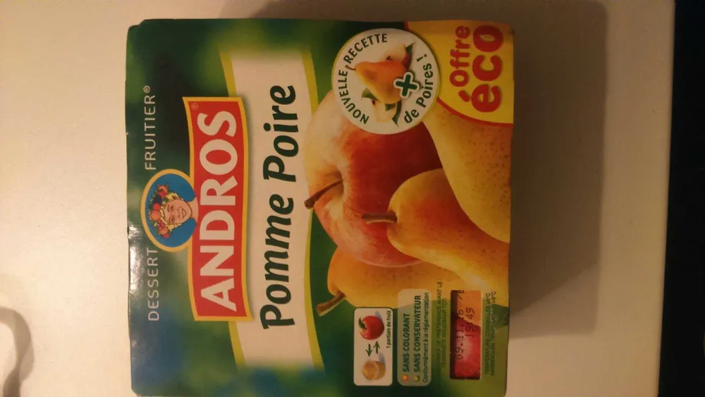 Compote pomme poire Andros