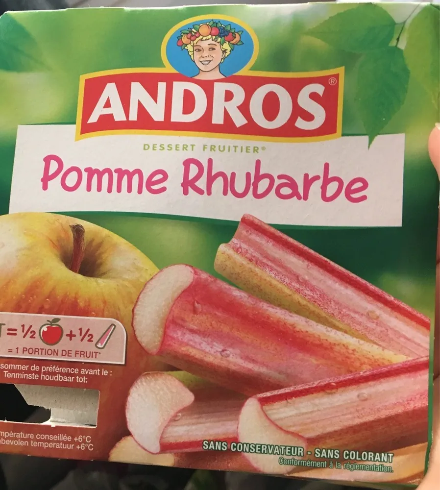 Dessert pomme rhubarbe