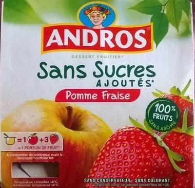 Dessert fruitier Sans Sucres Ajoutés, Pomme Fraise