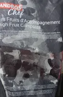 Préparation aux myrtilles pour dessert surgelée