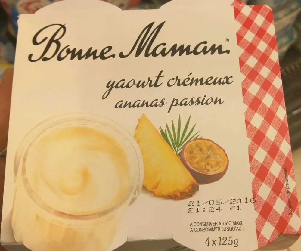 Yaourt Crémeux Ananas Passion