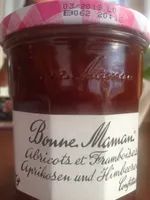 confiture abricots et framboises