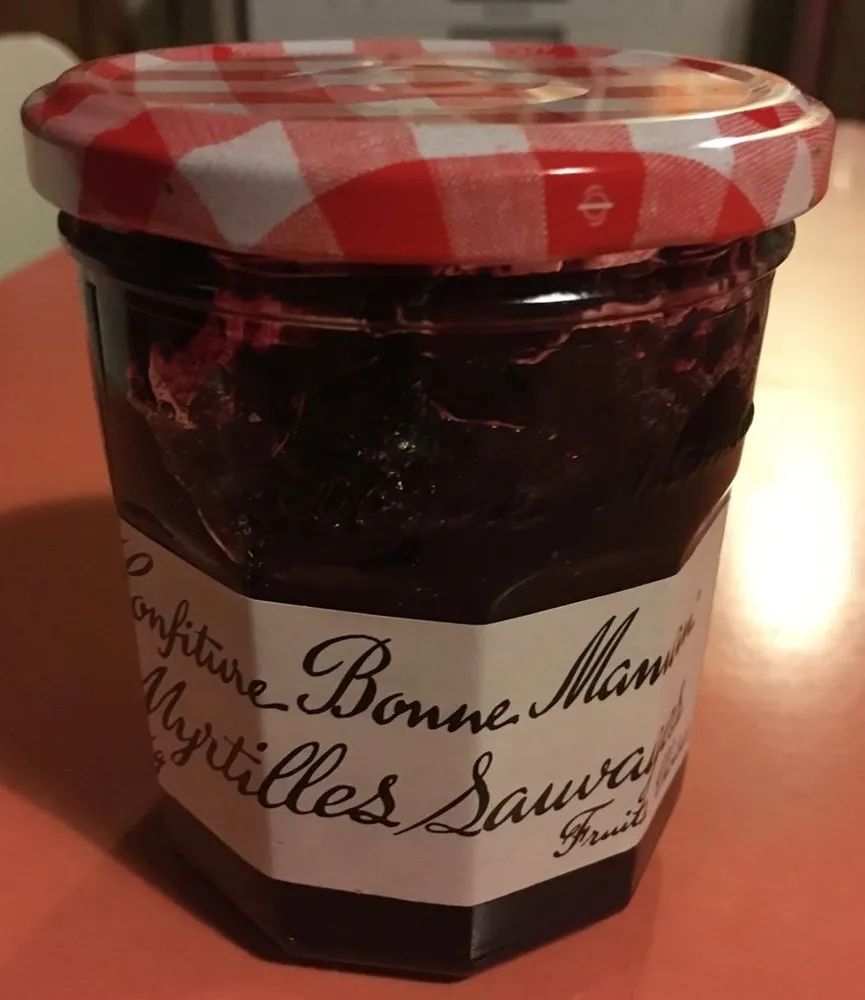 Confiture bonne maman myrtilles sauvages