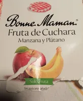 Fruta de cuchara manzana y plátano