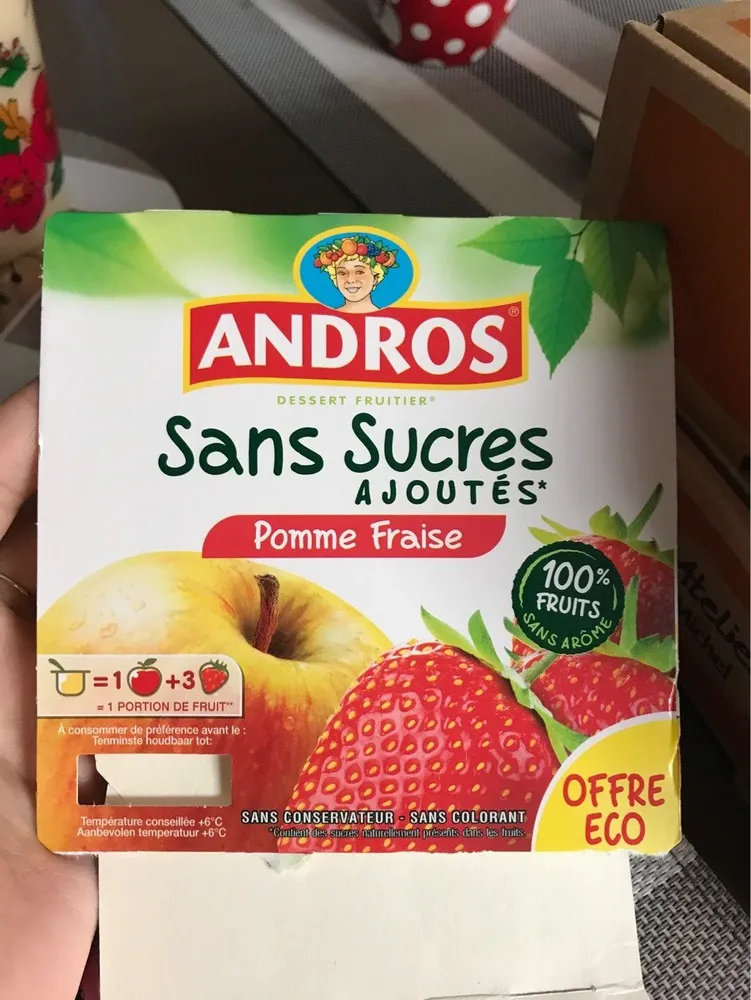Compotes pomme fraise
