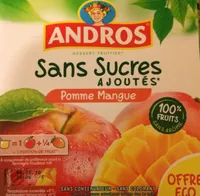 Compote pomme mangue sans sucre ajoutés