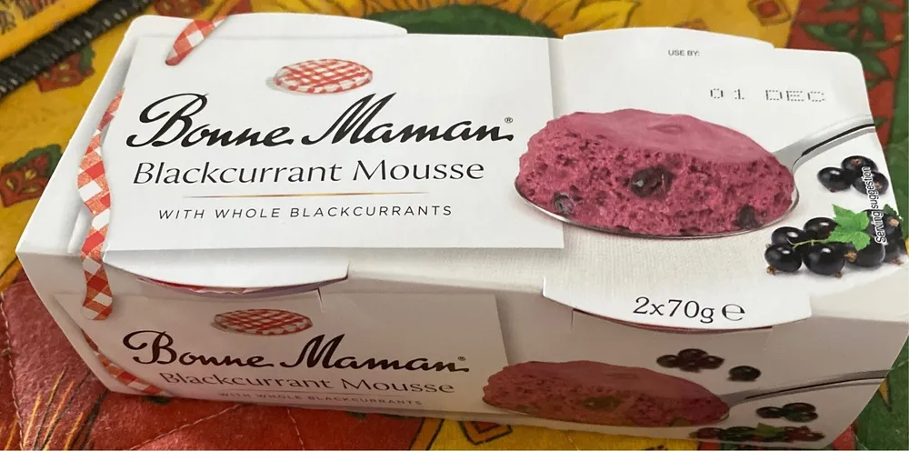 Blackcurrant mousse