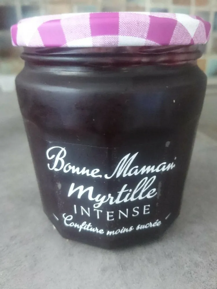 Confiture myrtille intense