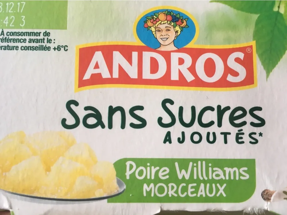 Poire williams morceaux