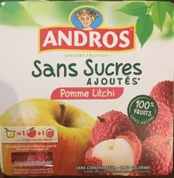 Pomme litchi sans sucres ajoutés
