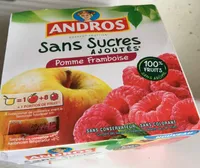 Compote pomme framboise