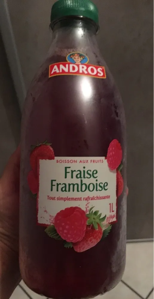 Boisson fraise framboise