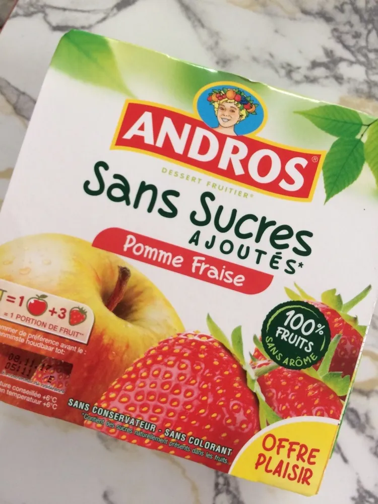 Conpote pomme fraise