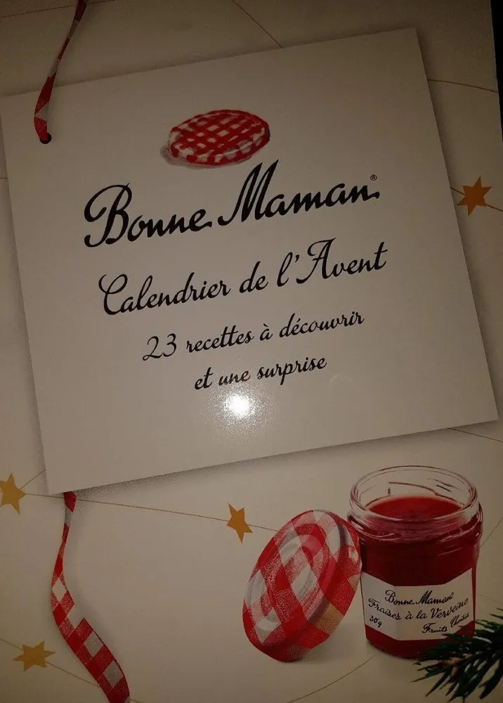 Calendrier de l'avent confitures Bonne Maman