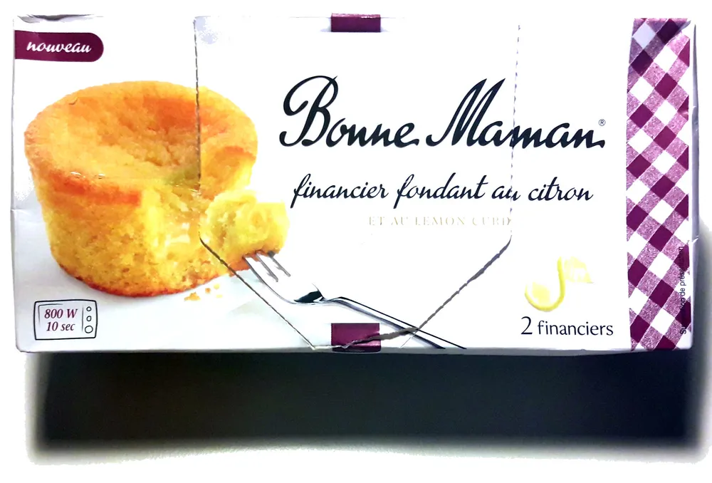 Financier fondant au citron