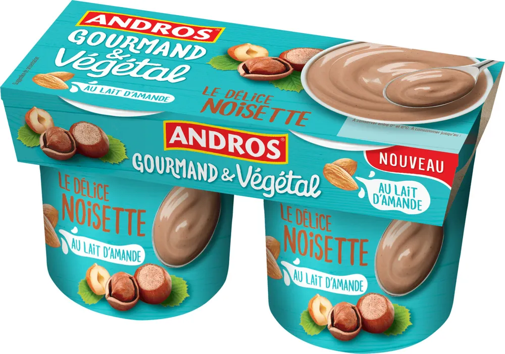 Le Délice noisette au lait d'amande