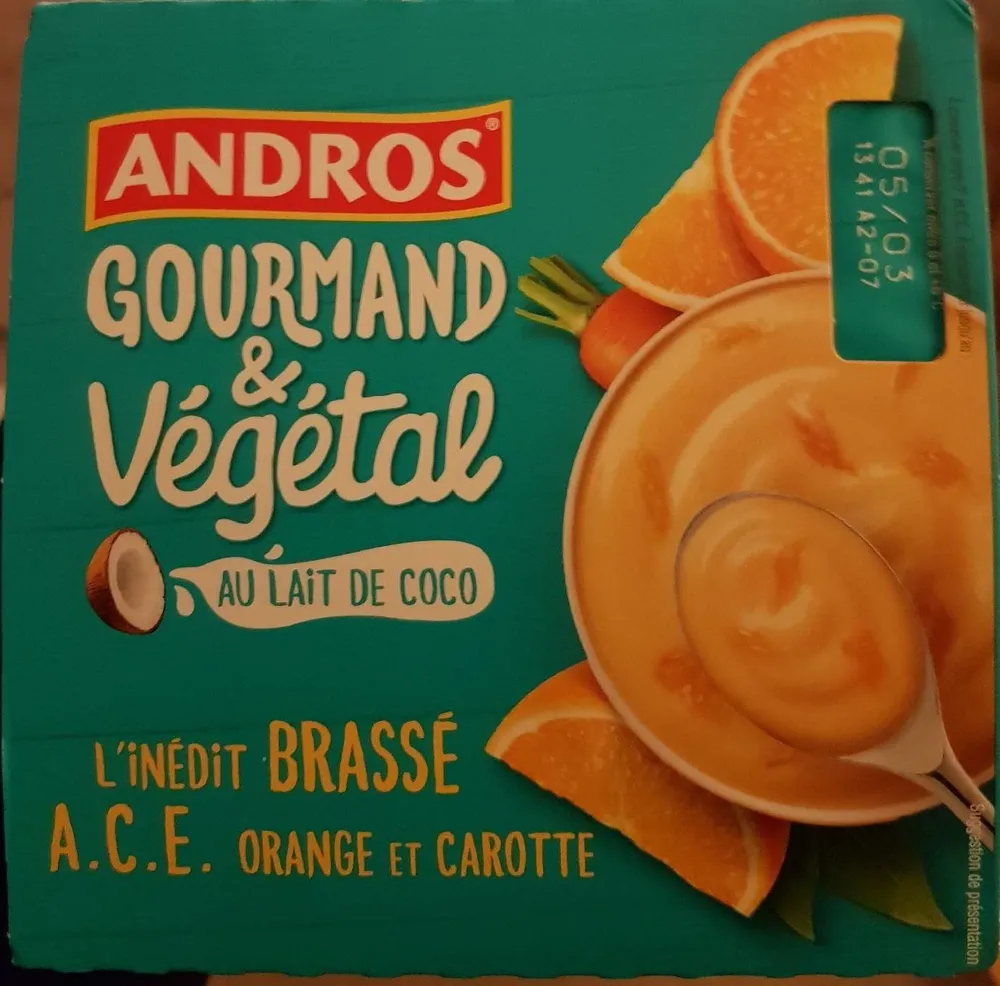 Gourmand & Végétal Brassé Orange et Carotte