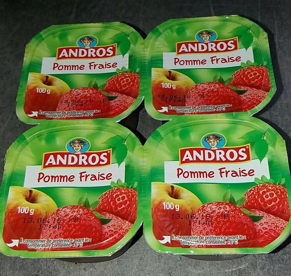 Compote pomme fraise