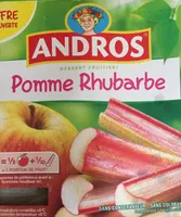 Dessert fruitier pomme rhubarbe