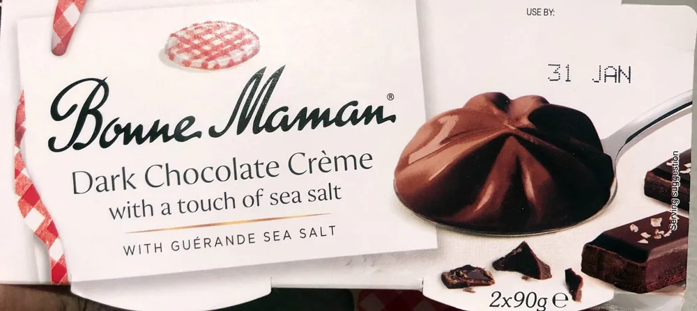 Dark chocolate crème with a touch of sea salt