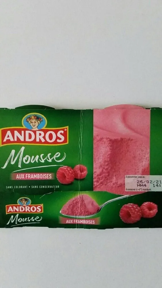 Mousse aux framboises